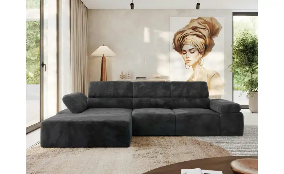 Ecksofa, in Wohnsituation