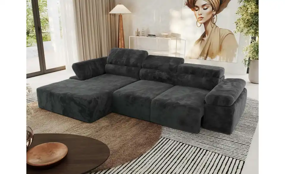 Ecksofa, in Wohnsituation