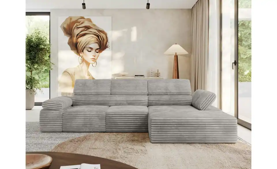 Ecksofa, in Wohnsituation