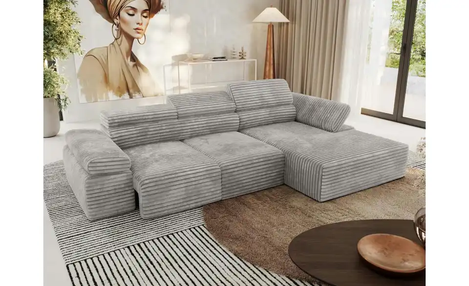 Ecksofa, in Wohnsituation