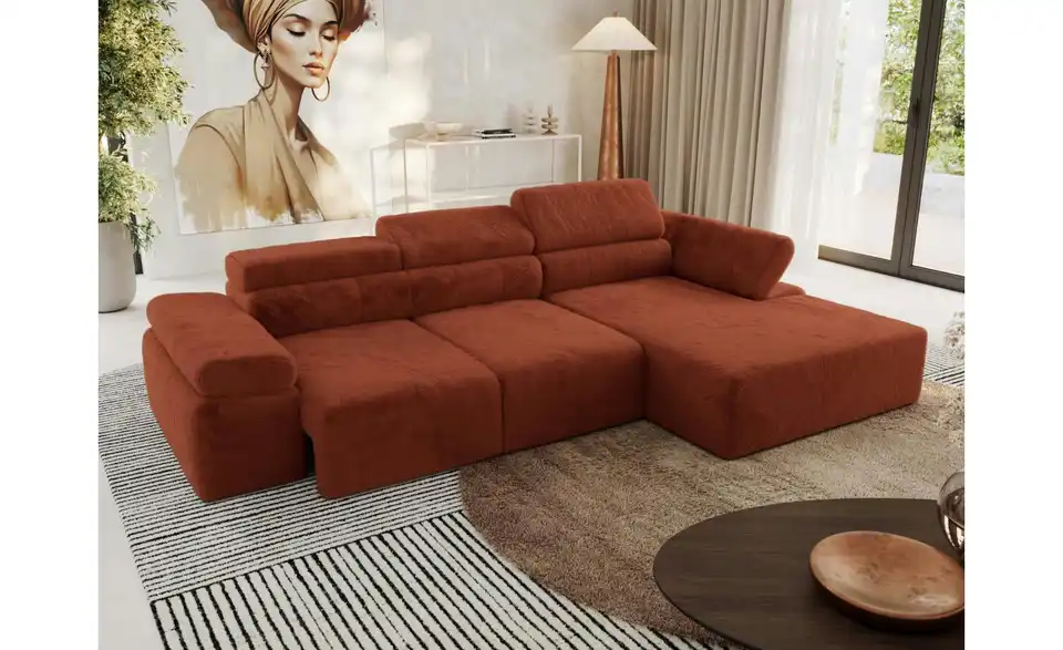 Ecksofa, in Wohnsituation