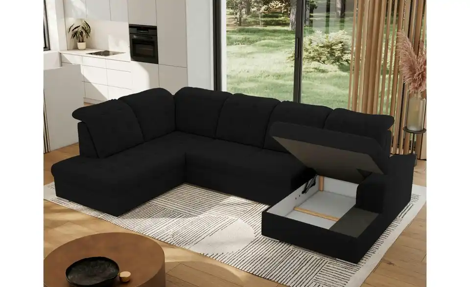 Wohnlandschaft Madrito mit Schlaffunktion, Funktionsansicht