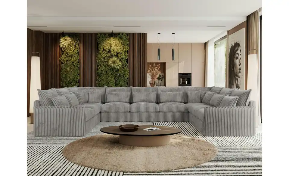 Wohnlandschaft Taubengrau, in Wohnsituation