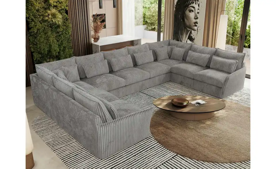 Wohnlandschaft Taubengrau, in Wohnsituation