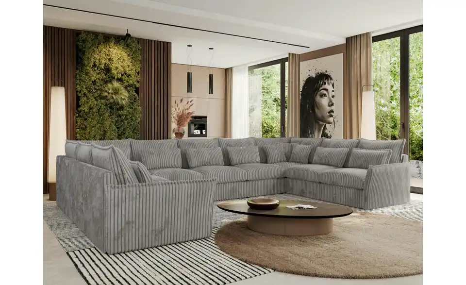 Wohnlandschaft Taubengrau, in Wohnsituation