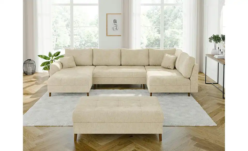 Wohnlandschaft mit Hocker Trygve, in Wohnsituation