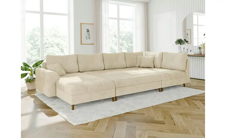 Wohnlandschaft mit Hocker Trygve, in Wohnsituation