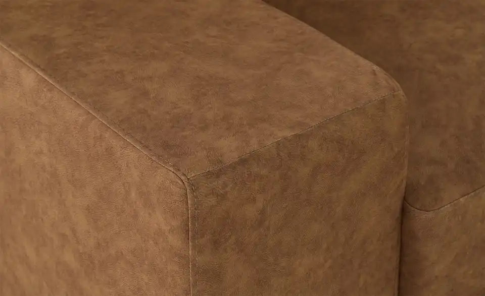 Ecksofa Reneé in Lederoptik, Detailansicht