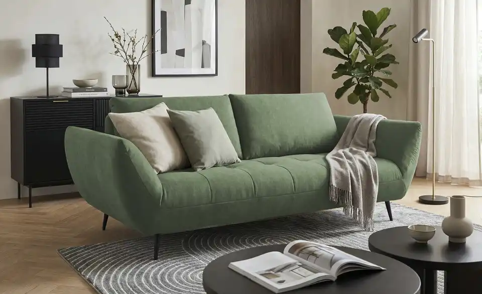 bobb Sofa 2,5 -sitzig Carly mit Sitztiefenverstellung, in Wohnsituation