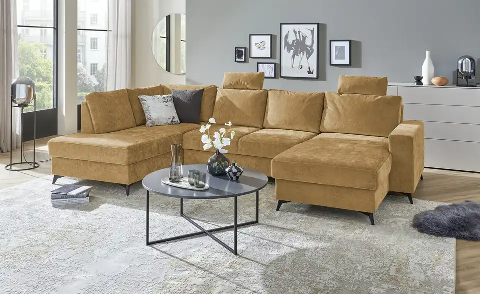 Primo Wohnlandschaft Salamanca mit Schlaffunktion, in Wohnsituation