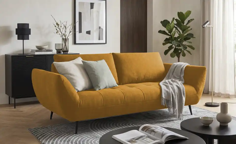 bobb Sofa 2,5 -sitzig Carly mit Sitztiefenverstellung, in Wohnsituation