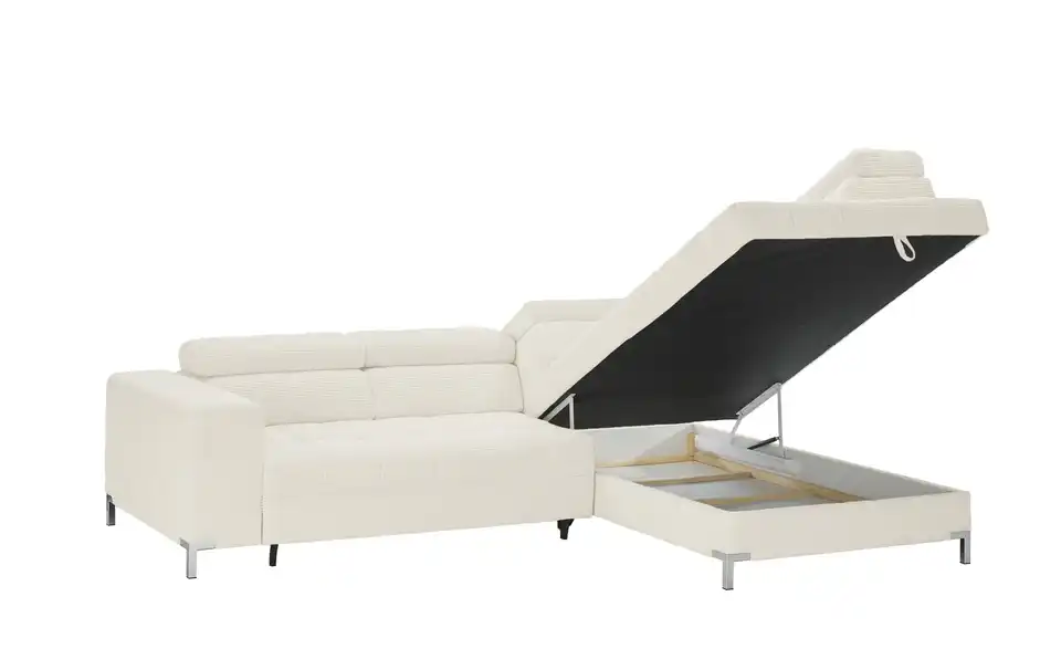 Ecksofa Arte mit verstellbaren Kopfstützen, Funktionsansicht