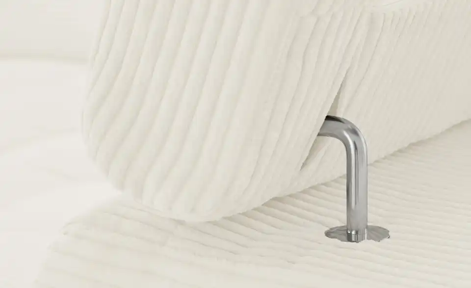 Ecksofa Arte mit verstellbaren Kopfstützen, Detailansicht