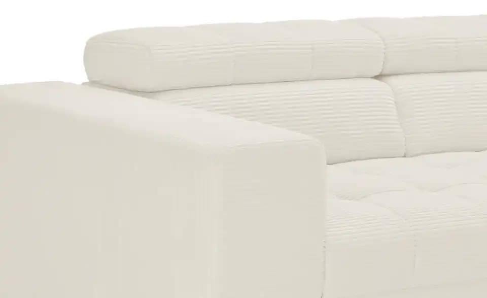 Ecksofa Arte mit verstellbaren Kopfstützen, Detailansicht