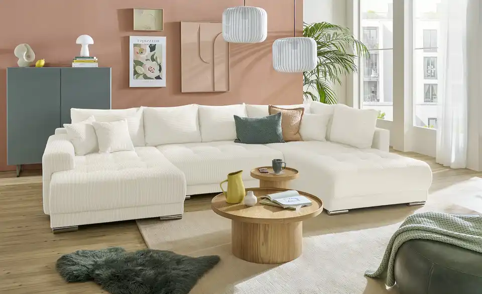 Wohnlandschaft Lemie mit Schlaffunktion, in Wohnsituation