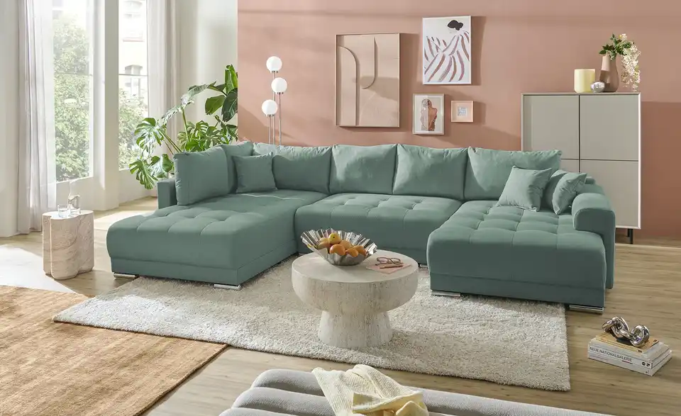 Wohnlandschaft Lemie mit Schlaffunktion, in Wohnsituation