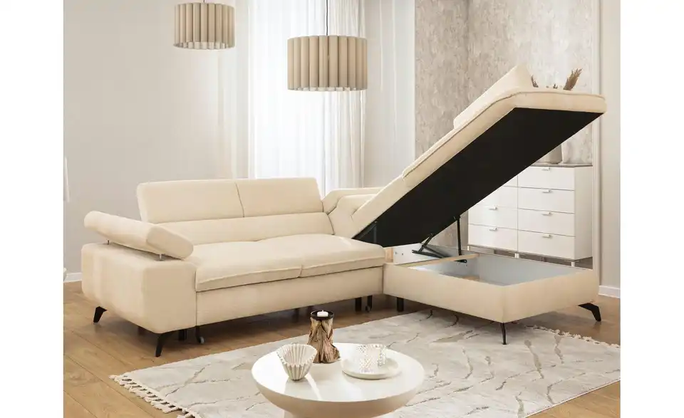 S-STYLE Ecksofa Bonnie mit Schlaffunktion, in Wohnsituation