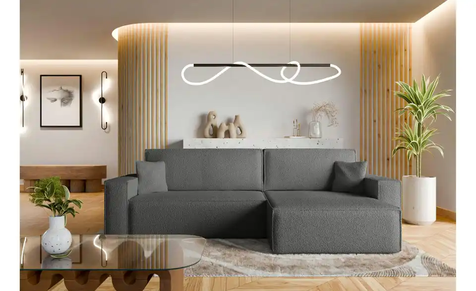 Ecksofa Carl mit Schlaffunktion, in Wohnsituation