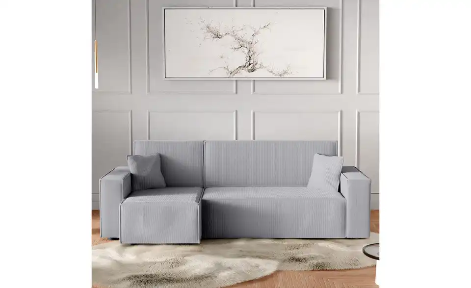 Ecksofa Carl mit Schlaffunktion, in Wohnsituation