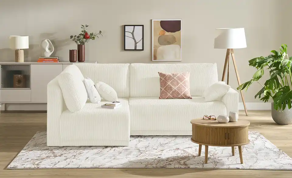 Ecksofa Malyn mit Schlaffunktion, Frontansicht