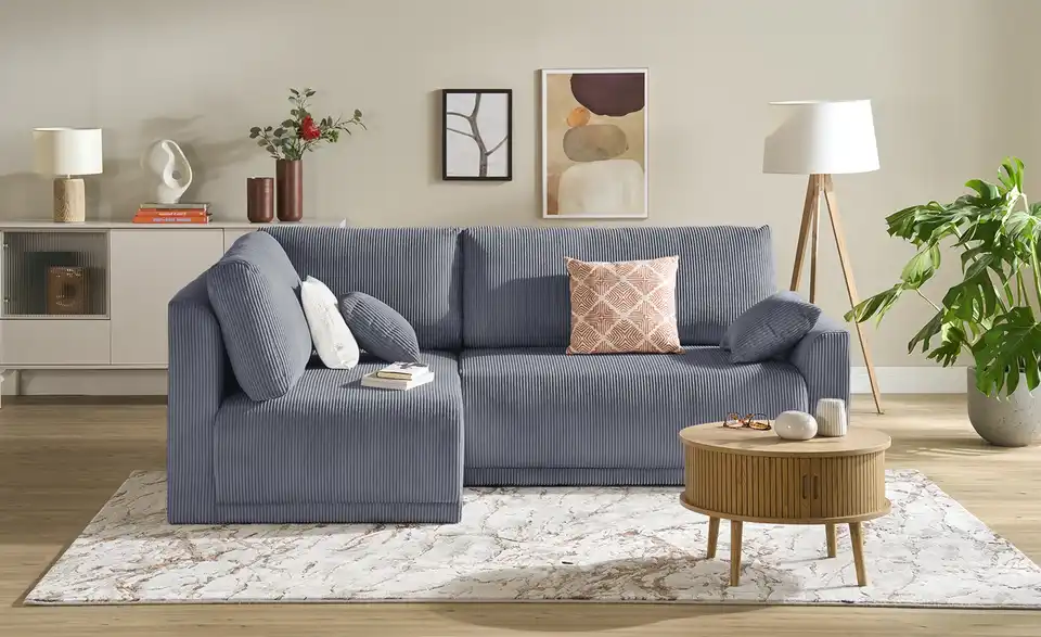 Ecksofa Malyn mit Schlaffunktion, Frontansicht