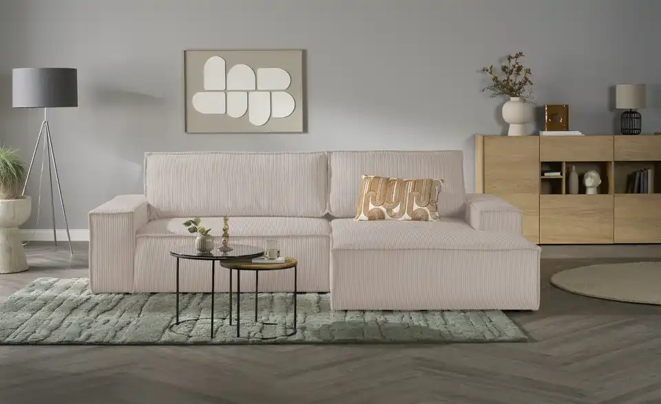 Primo Ecksofa Fjord mit Schlaffunktion, Frontansicht