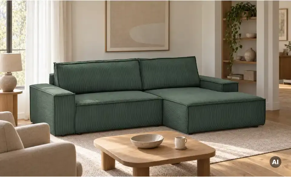 Primo Ecksofa Fjord mit Schlaffunktion, in Wohnsituation