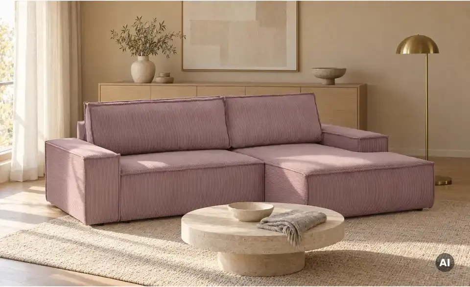 Primo Ecksofa Fjord mit Schlaffunktion, in Wohnsituation
