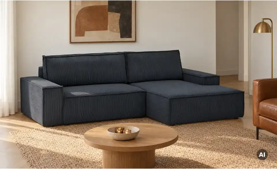 Primo Ecksofa Fjord mit Schlaffunktion, in Wohnsituation