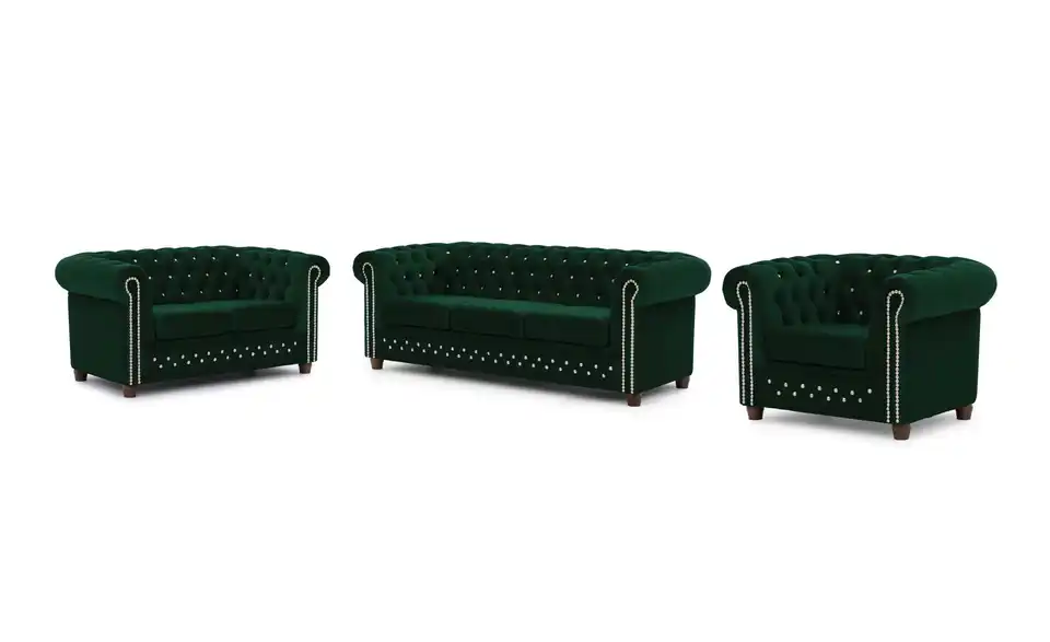 S-STYLE Chesterfield Polstergarnitur 3+2+1 Cleo Blink, Perspektive