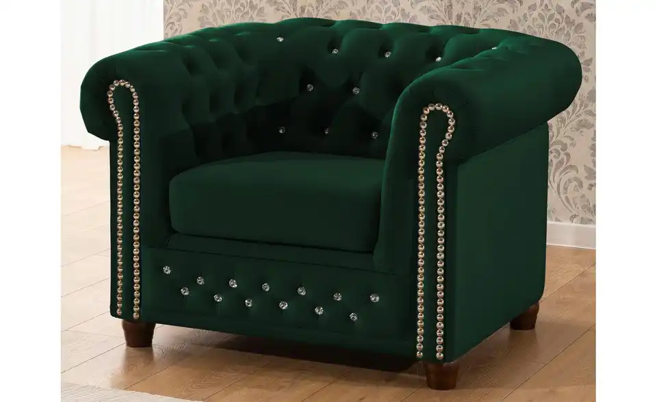 S-STYLE Chesterfield Polstergarnitur 3+2+1 Cleo Blink, in Wohnsituation