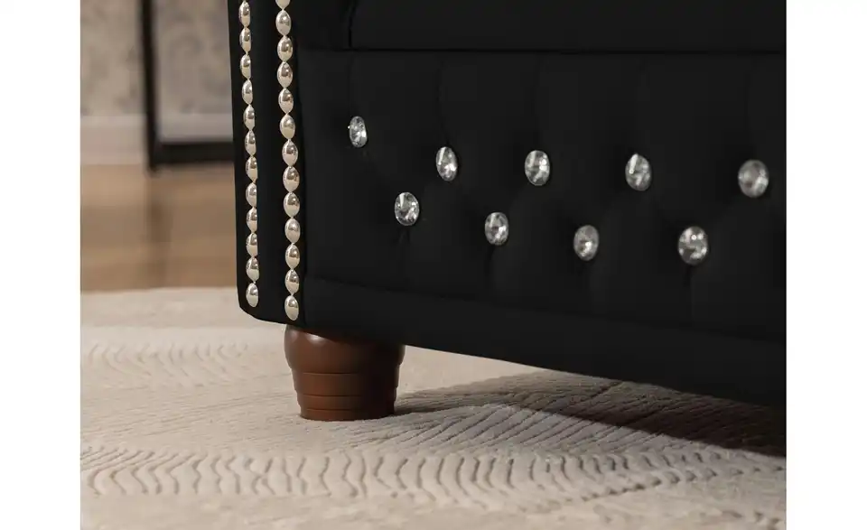 S-STYLE Chesterfield Polestergarnitur 3+1 Cleo Blink, Detailansicht