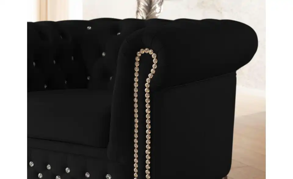 S-STYLE Chesterfield Polestergarnitur 3+1 Cleo Blink, Detailansicht