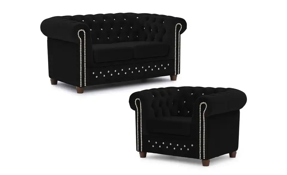 S-STYLE Chesterfield Polstergarnitur 2+1 Cleo Blink, Perspektive