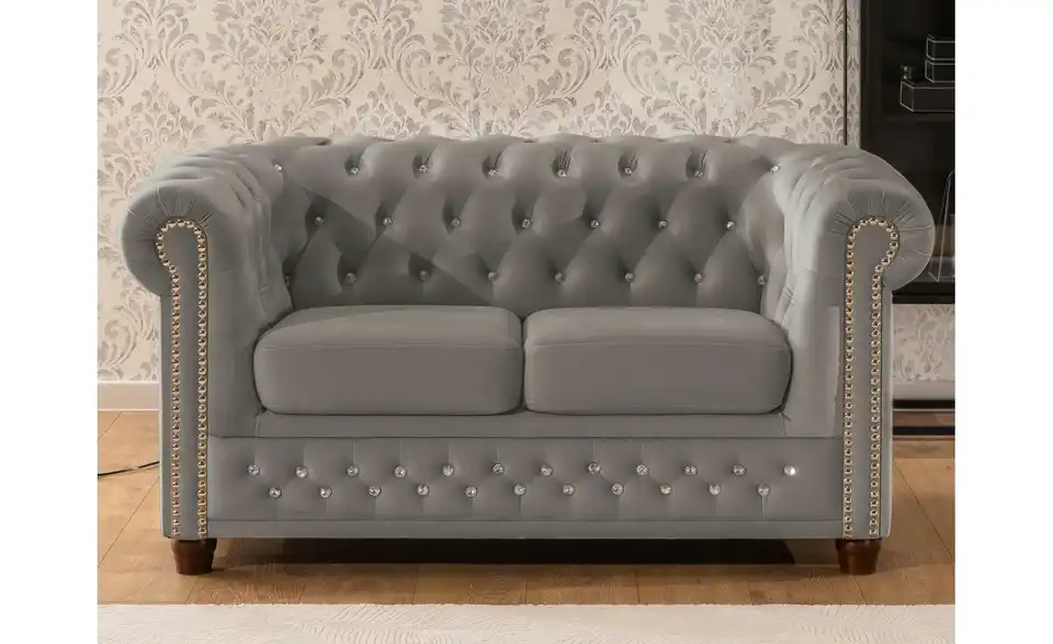 S-STYLE Chesterfield Polstergarnitur 2+1 Cleo Blink, in Wohnsituation