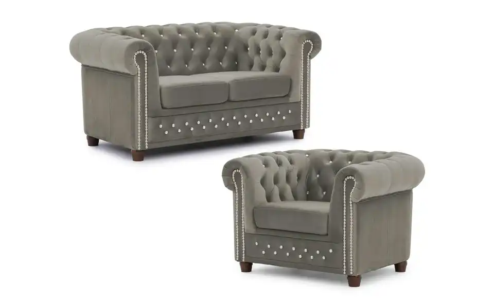 S-STYLE Chesterfield Polstergarnitur 2+1 Cleo Blink, Perspektive