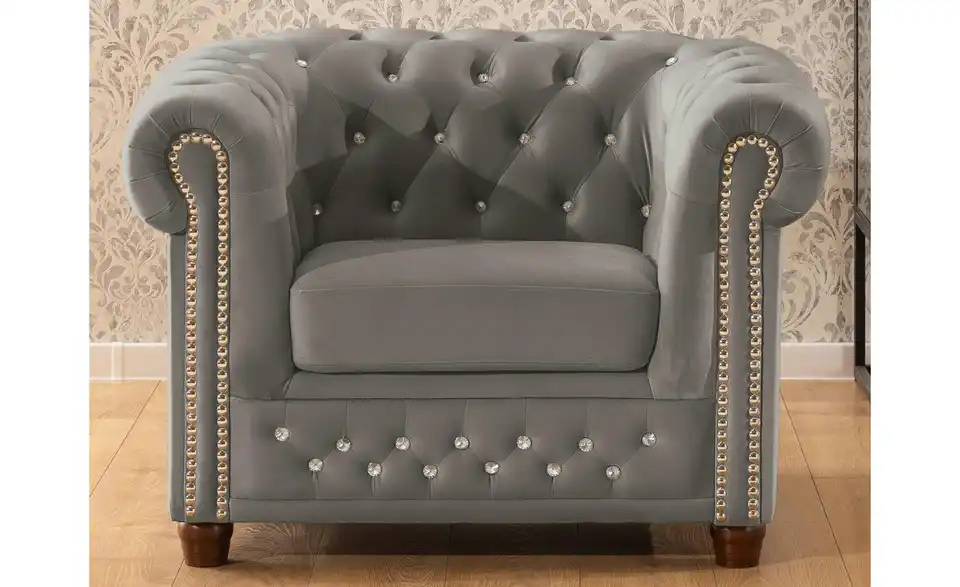 S-STYLE Chesterfield Sessel Cleo Blink, in Wohnsituation