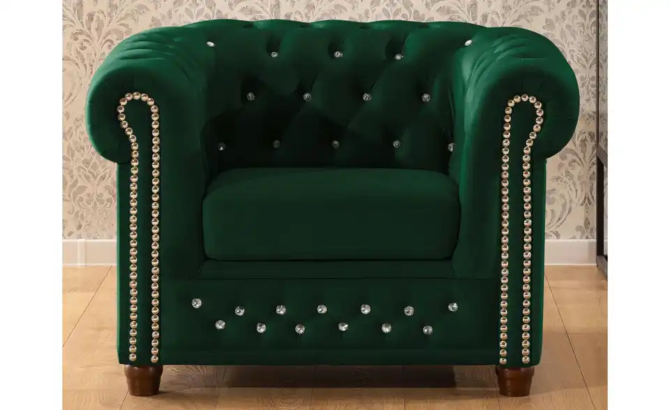 S-STYLE Chesterfield Sessel Cleo Blink, in Wohnsituation