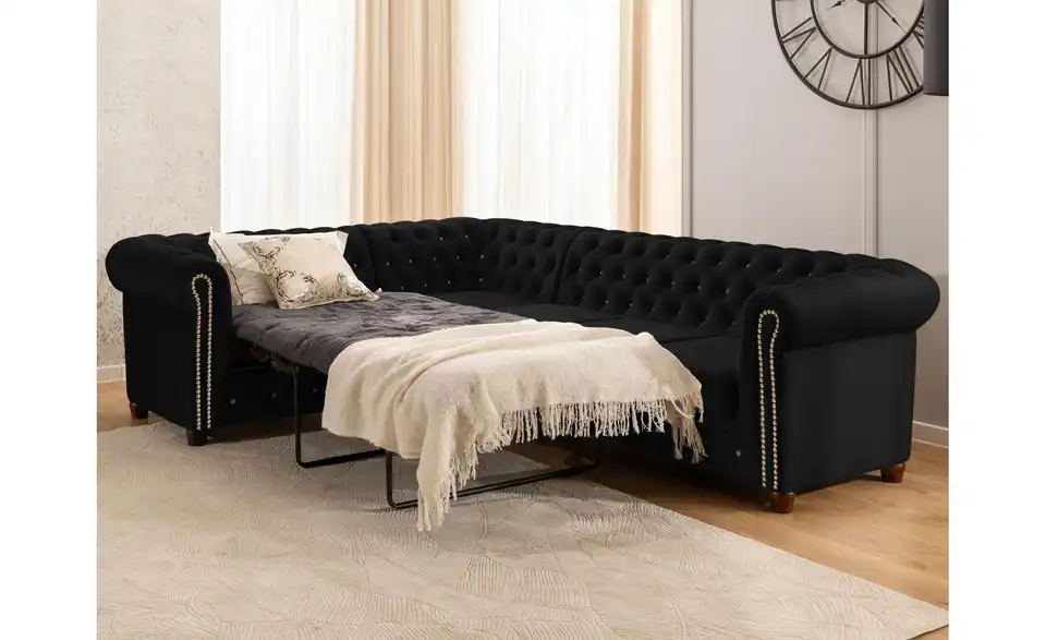 S-STYLE Chesterfield Ecksofa Cleo Blink, in Wohnsituation
