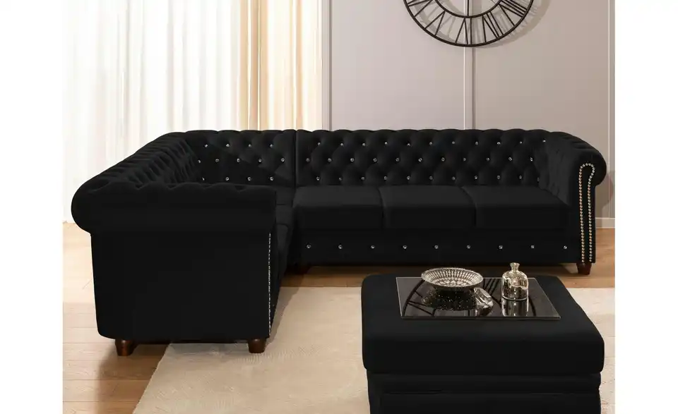 S-STYLE Chesterfield Ecksofa Cleo Blink, in Wohnsituation