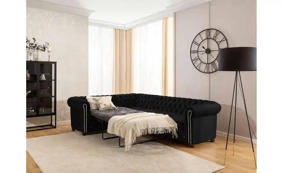 S-STYLE Chesterfield Ecksofa Cleo Blink, in Wohnsituation