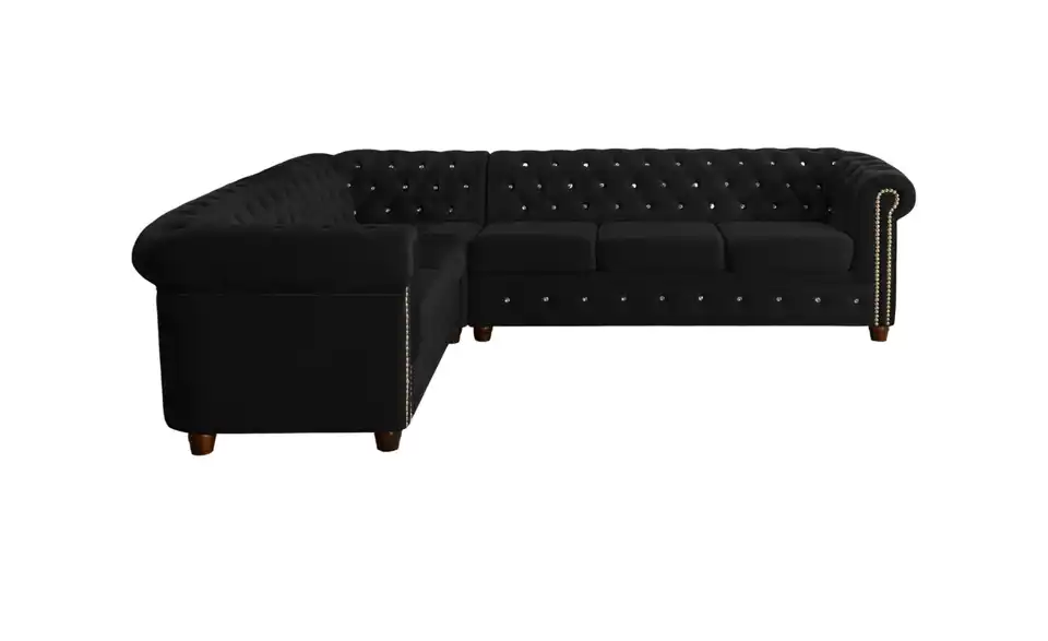 S-STYLE Chesterfield Ecksofa Cleo Blink, Frontansicht