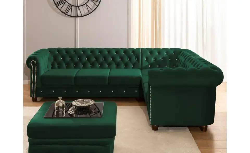 S-STYLE Chesterfield Ecksofa Cleo Blink, in Wohnsituation