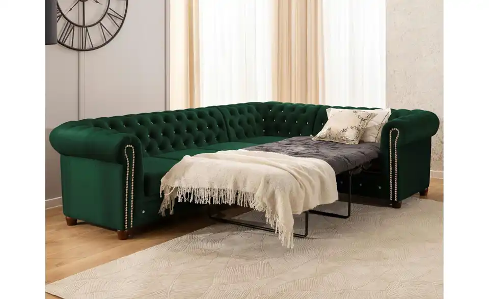 S-STYLE Chesterfield Ecksofa Cleo Blink, in Wohnsituation