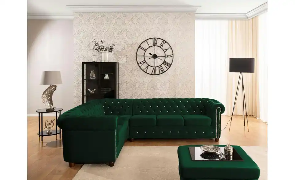 S-STYLE Chesterfield Ecksofa Cleo Blink, in Wohnsituation