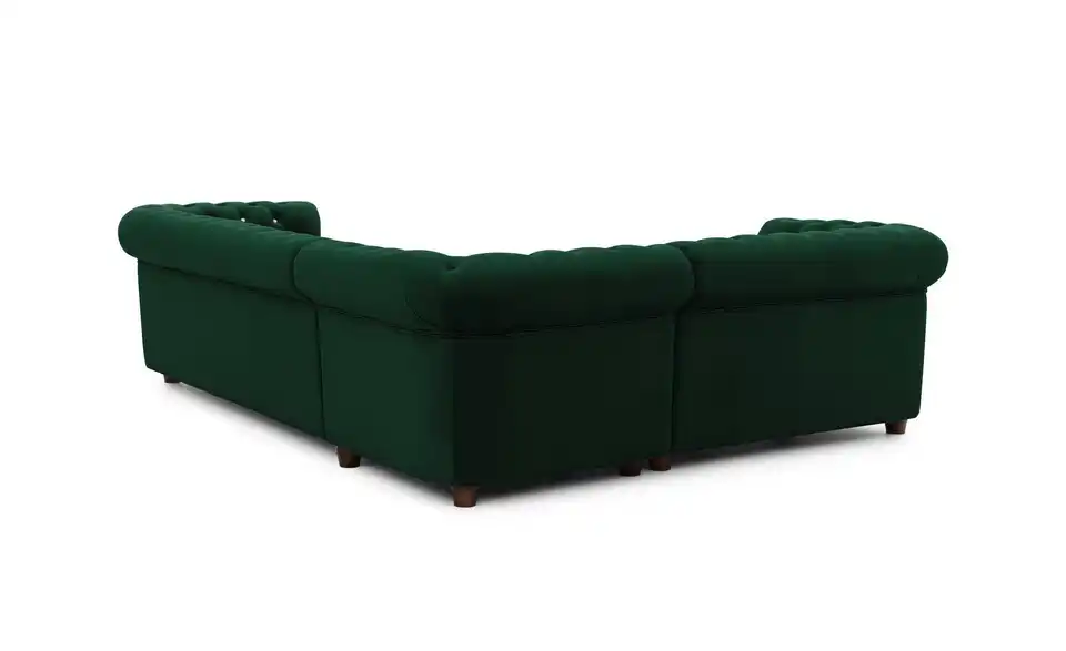 S-STYLE Chesterfield Ecksofa Cleo Blink, Rückansicht