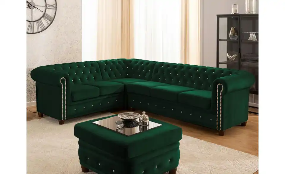 S-STYLE Chesterfield Ecksofa Cleo Blink, in Wohnsituation