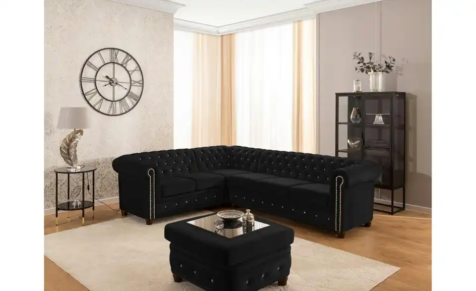 S-STYLE Chesterfield Ecksofa Cleo Blink, in Wohnsituation