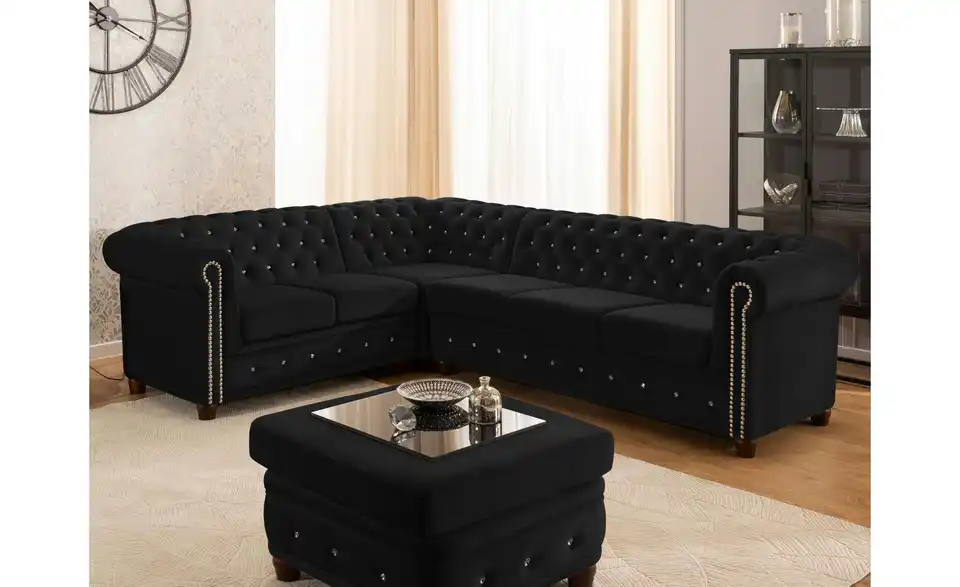 S-STYLE Chesterfield Ecksofa Cleo Blink, in Wohnsituation
