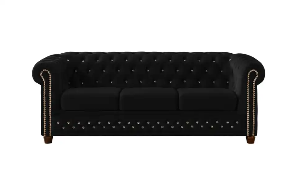 S-STYLE Chesterfield Einzelsofa Cleo Blink, Frontansicht